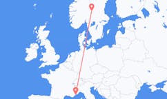 Flights from Nice, France to Rörbäcksnäs, Sweden