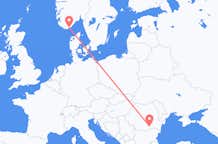 Flights from Kristiansand to Bucharest