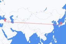 Flyreiser fra Takamatsu, Japan til Elazig, Tyrkia