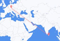 Flug frá Hambantota, Srí Lanka til Nürnberg, Þýskalandi