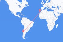 Flyreiser fra Valdivia, Chile til Lanzarote, Spania