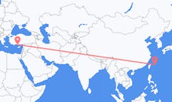 Flyreiser fra Miyakojima, Japan til Gazipaşa, Tyrkia