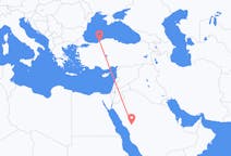Vluchten van Medina, Benevento, Saoedi-Arabië naar Zonguldak, Turkije