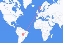 Flyreiser fra Campo Grande, Brasil til Stavanger, Norge