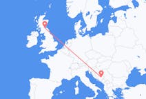 Flyg från Edinburgh till Sarajevo