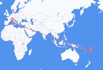 Flyg från Kadavu, Fiji till Alghero, Italien
