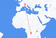 Flyg från Dundo, Angola till Genua, Italien