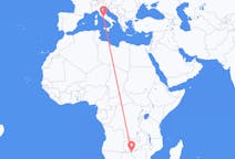 Flyreiser fra Victoria Falls, Zimbabwe til Roma, Italia
