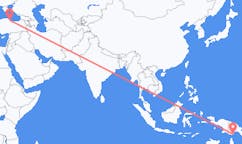 Loty z Daru, Papua-Nowa Gwinea do Samsuna, Turcja