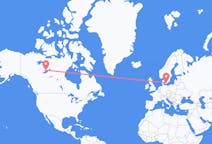 Flights from Yellowknife, Canada to Copenhagen, Denmark