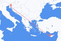 Flights from Paphos in Cyprus to Rijeka in Croatia