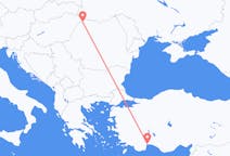 Vluchten van Antalya naar Satu Mare
