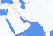 Loty z Mangalore w Indiach do Amasyi w Turcji