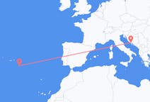 Flights from Santa Maria Island, Portugal to Split, Croatia