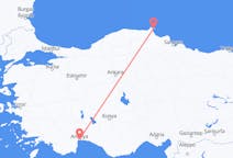 Flyrejser fra Sinop, Tyrkiet til Antalya, Tyrkiet