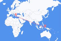 Flyrejser fra Sorong, Indonesien til Athen, Grækenland