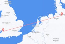 Loty z Bristol, Anglia do Hamburg, Niemcy