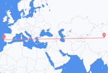 Flyg från Dunhuang, Kina till Lissabon, Portugal