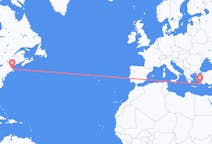 Flights from Boston to Rhodes