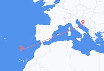 Vluchten van Funchal naar Split