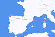 Flights from Santiago de Compostela, Spain to Figari, France
