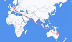 Flyreiser fra Moree, Australia til Bolzano, Italia