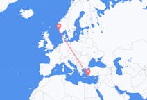 Flyrejser fra Rhodes til Stavanger