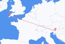 Flyreiser fra Newquay, til Ljubljana