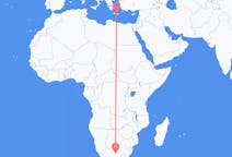 Flyreiser fra Kimberley, Nordkapp, Sør-Afrika til Iraklio, Hellas