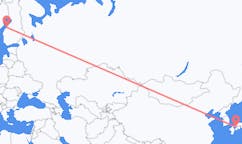 Flyreiser fra Matsuyama, Japan til Karleby, Finland