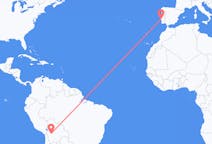 Flyg från Oruro, Bolivia till Lissabon, Portugal