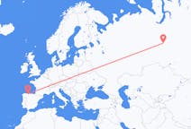 Flights from Asturias, Spain to Surgut, Russia
