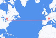 Flyrejser fra Toronto, Canada til Nimes, Frankrig