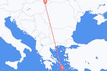 Flights from Debrecen to Santorini