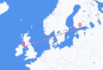 Flyreiser fra Helsingfors, Finland til Belfast, Nord-Irland