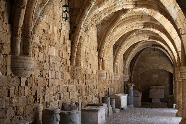 photo of Ancient gothic arches in Archaeological Museum in Rhodes, Greece .