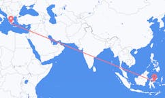 Flyreiser fra Luwuk, Indonesia til Kalamata, Hellas