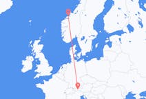 Flights from Kristiansund, Norway to Innsbruck, Austria