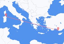 Flyrejser fra Olbia, Italien til Gazipaşa, Tyrkiet