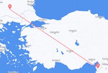 出发地 保加利亚普罗夫迪夫目的地 土耳其哈塔伊省的航班
