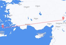出发地 土耳其从 阿德亚曼目的地 希腊圣托里尼的航班