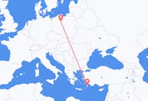 Flights from Bydgoszcz, Poland to Rhodes, Greece