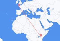 Flights from Nairobi, Kenya to Quimper, France
