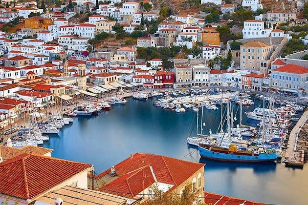 6 dagers tur å besøke, Athen, Delphi, cruise til Saronic Islands og Santorini tur
