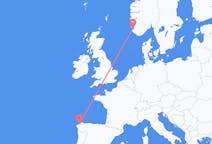Flights from A Coruña, Spain to Stavanger, Norway