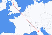 Flyreiser fra Firenze, Italia til Manchester, England