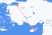 Vols depuis la ville de Larnaca vers la ville de Bursa