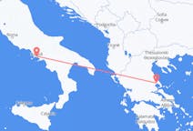 出发地 希腊出发地 沃洛斯目的地 意大利那不勒斯的航班