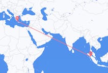 Flyrejser fra Siborong-Borong, Indonesien til Kythera, Grækenland