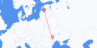 Flyreiser fra Latvia til Moldova